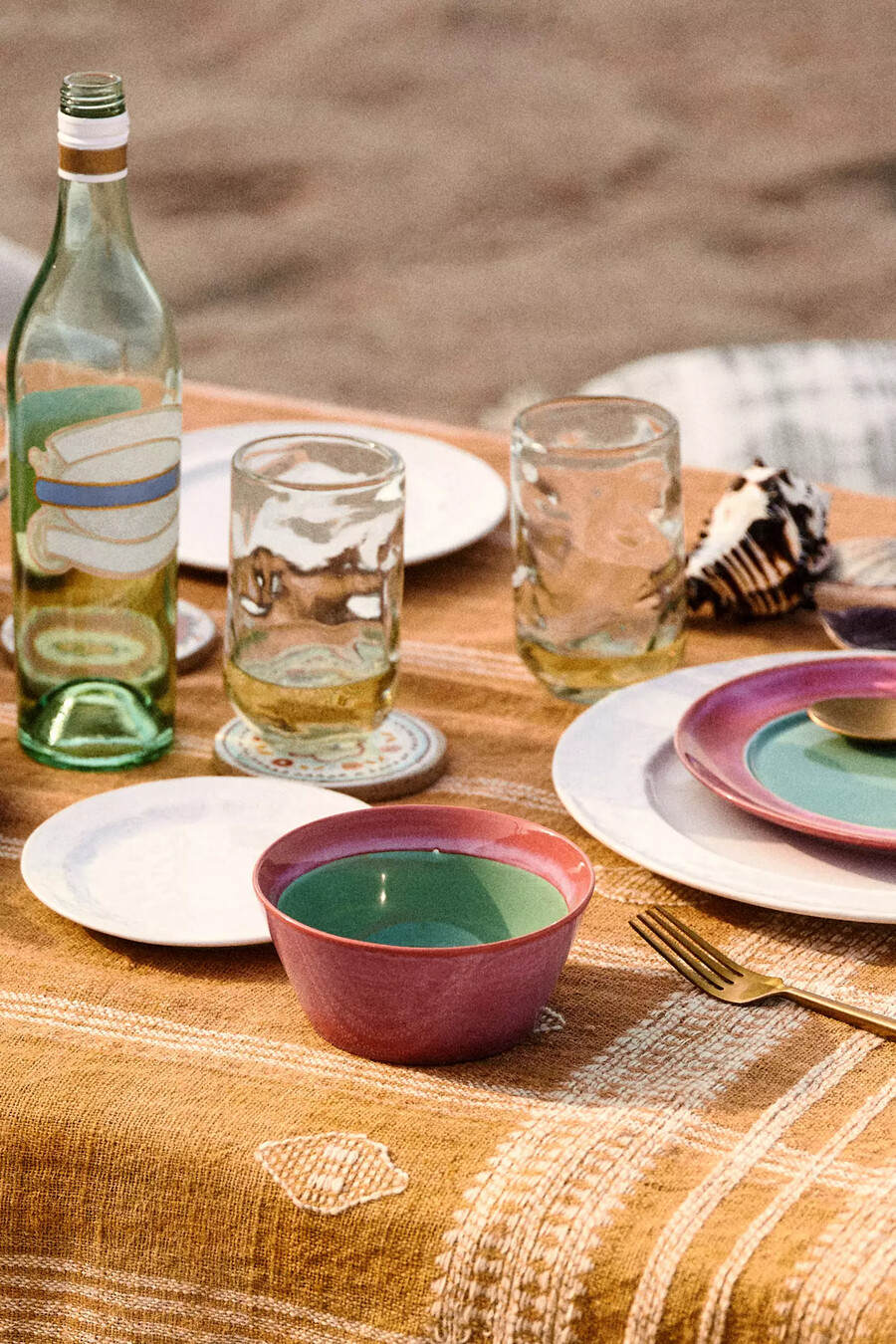 alte havanna-speiseteller 4er-set