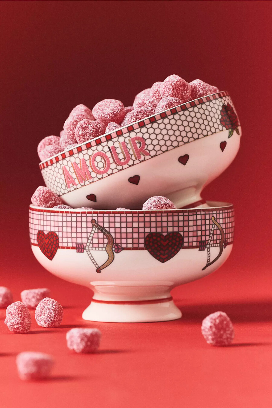 die bistro tile steingut-nussschale valentinstagsedition