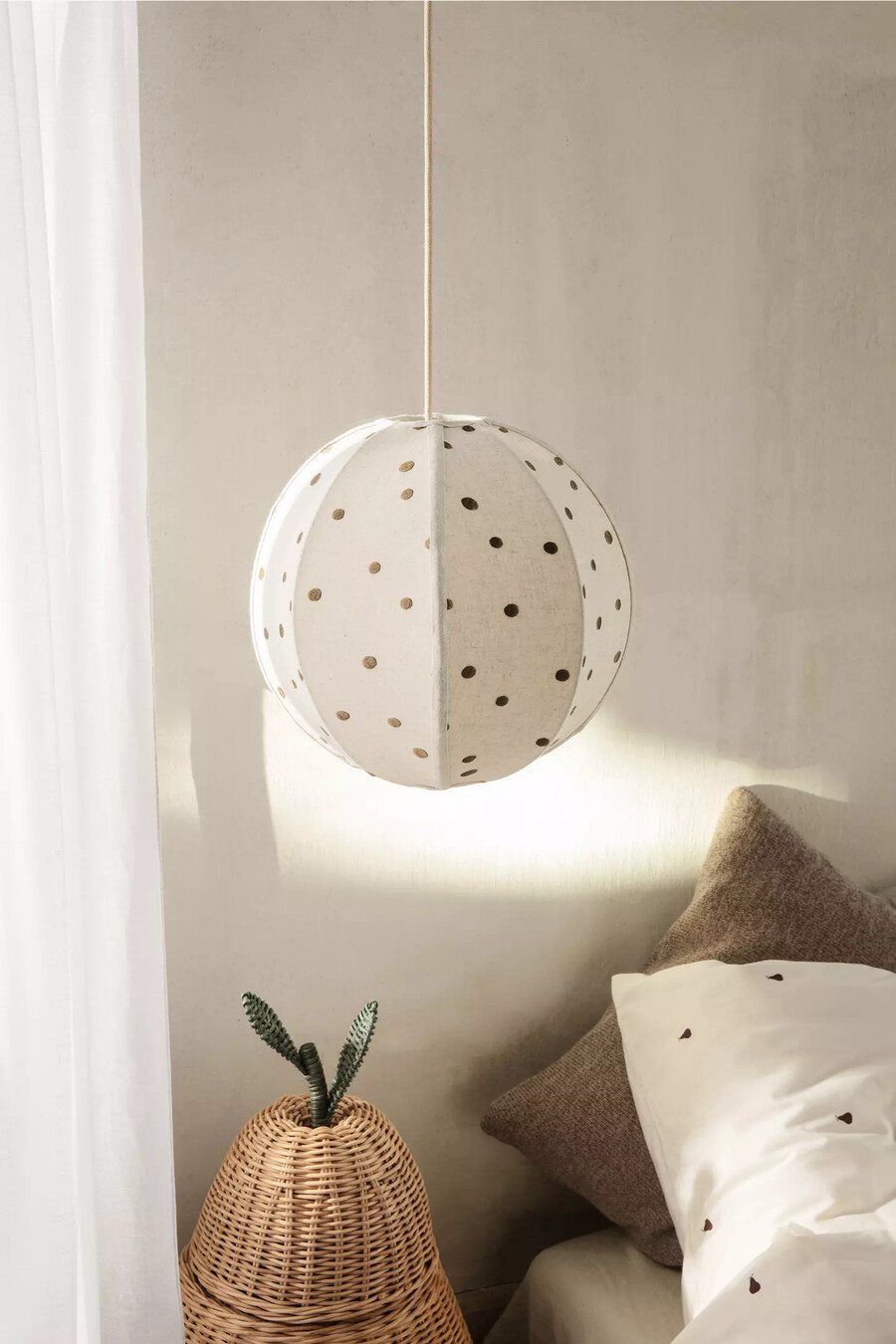 ferm living dots textillampenschirm