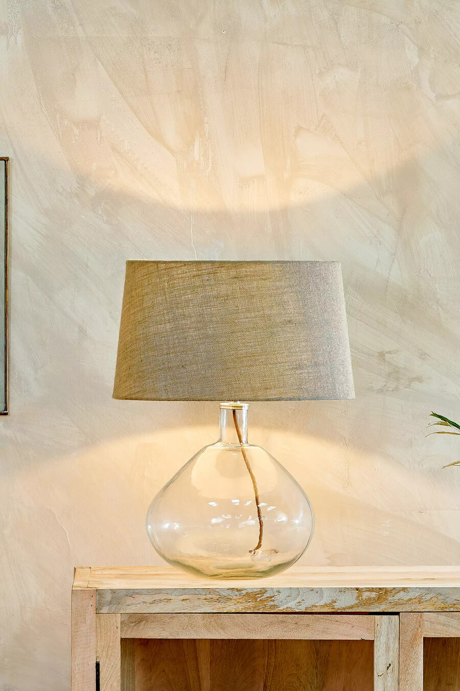 nkuku baba lampe aus recyclingglas