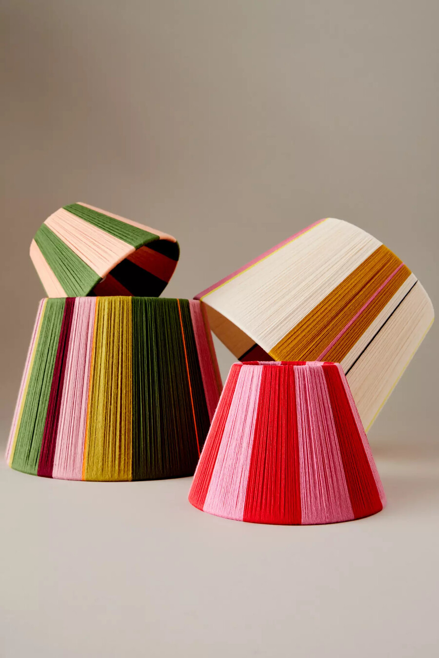 loving string empire lampenschirm aus gewebter baumwolle