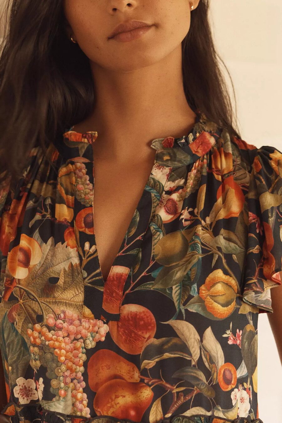 rüschenärmelkleid von anthropologie