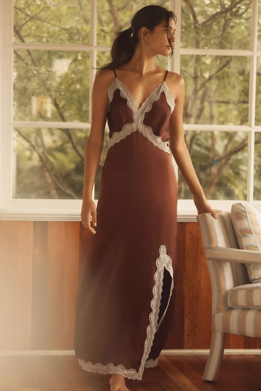 love stories mist seiden-unterkleid