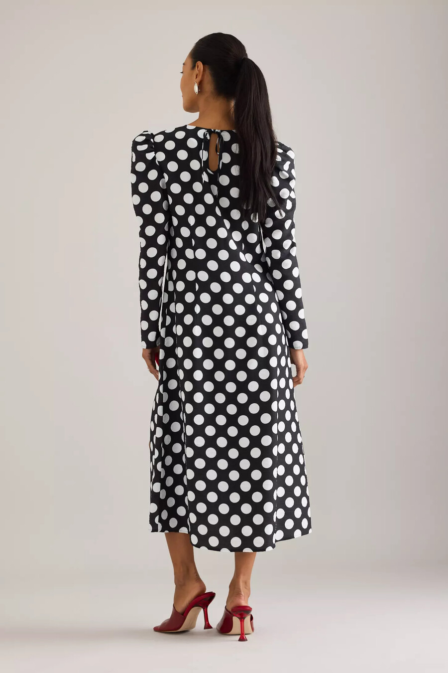 sleeper donna polka dot maxikleid
