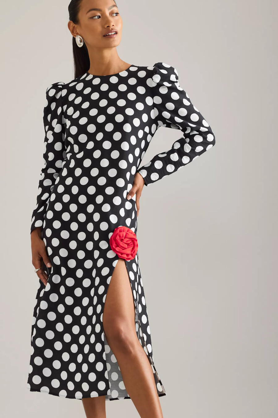 sleeper donna polka dot maxikleid