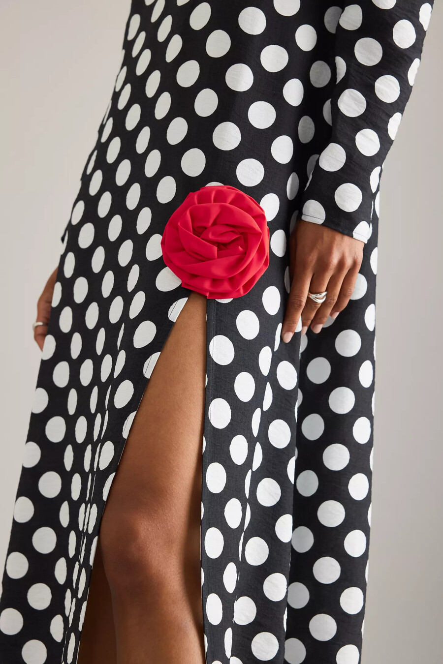 sleeper donna polka dot maxikleid