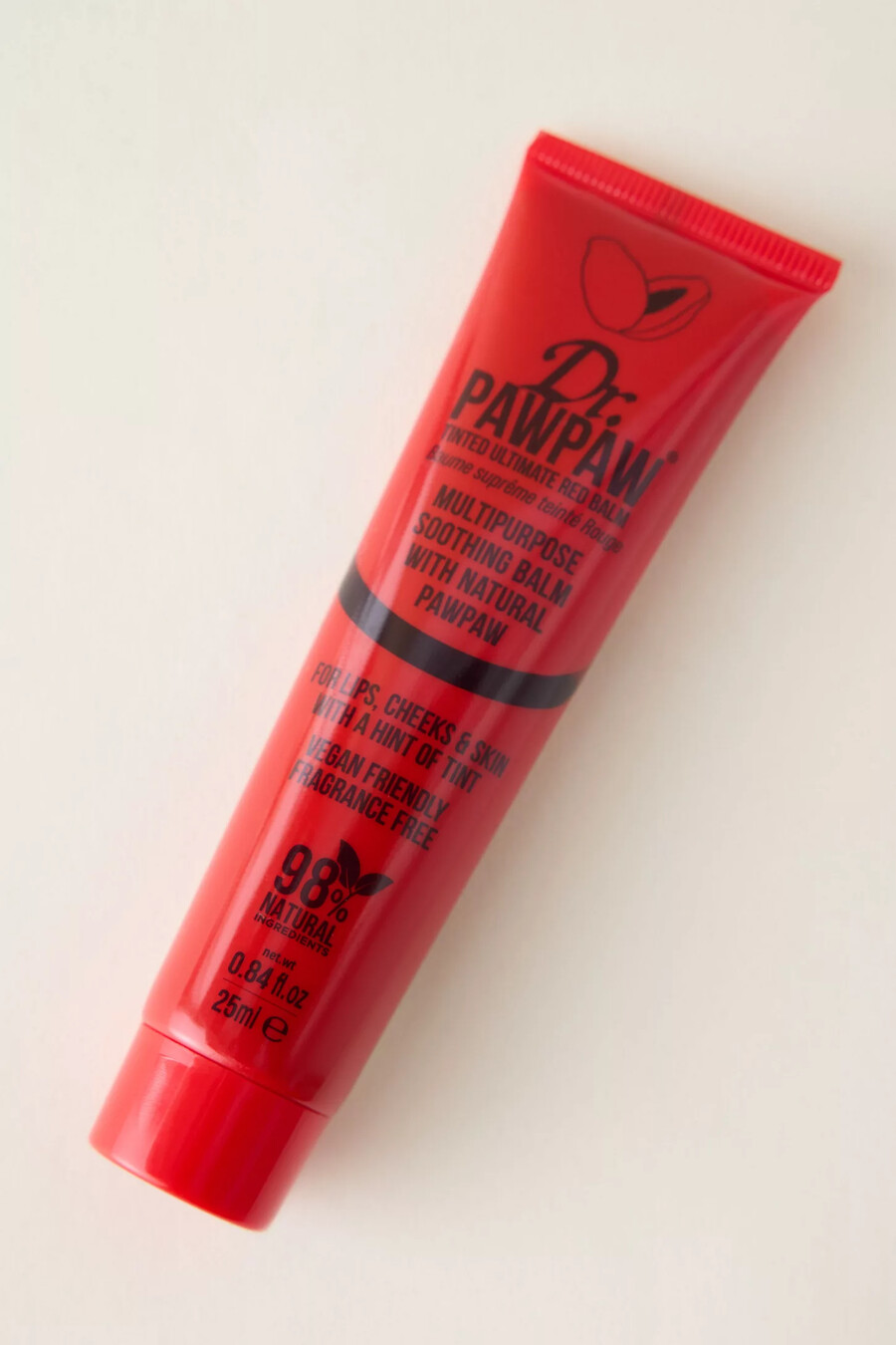 dr. paw paw getönter ultimativer roter lippenbalsam
