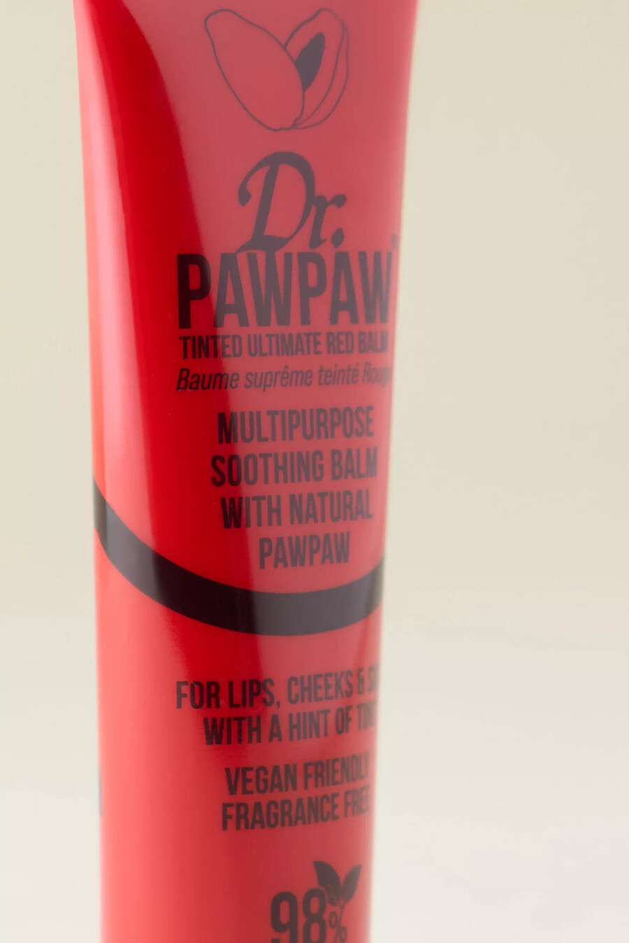 dr. paw paw getönter ultimativer roter lippenbalsam