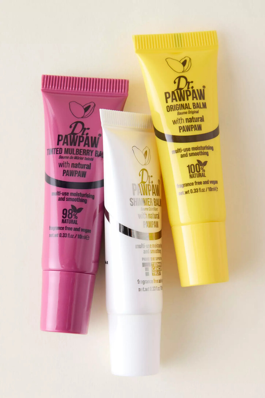 dr. paw paw merry bright lippenbalsam-trio