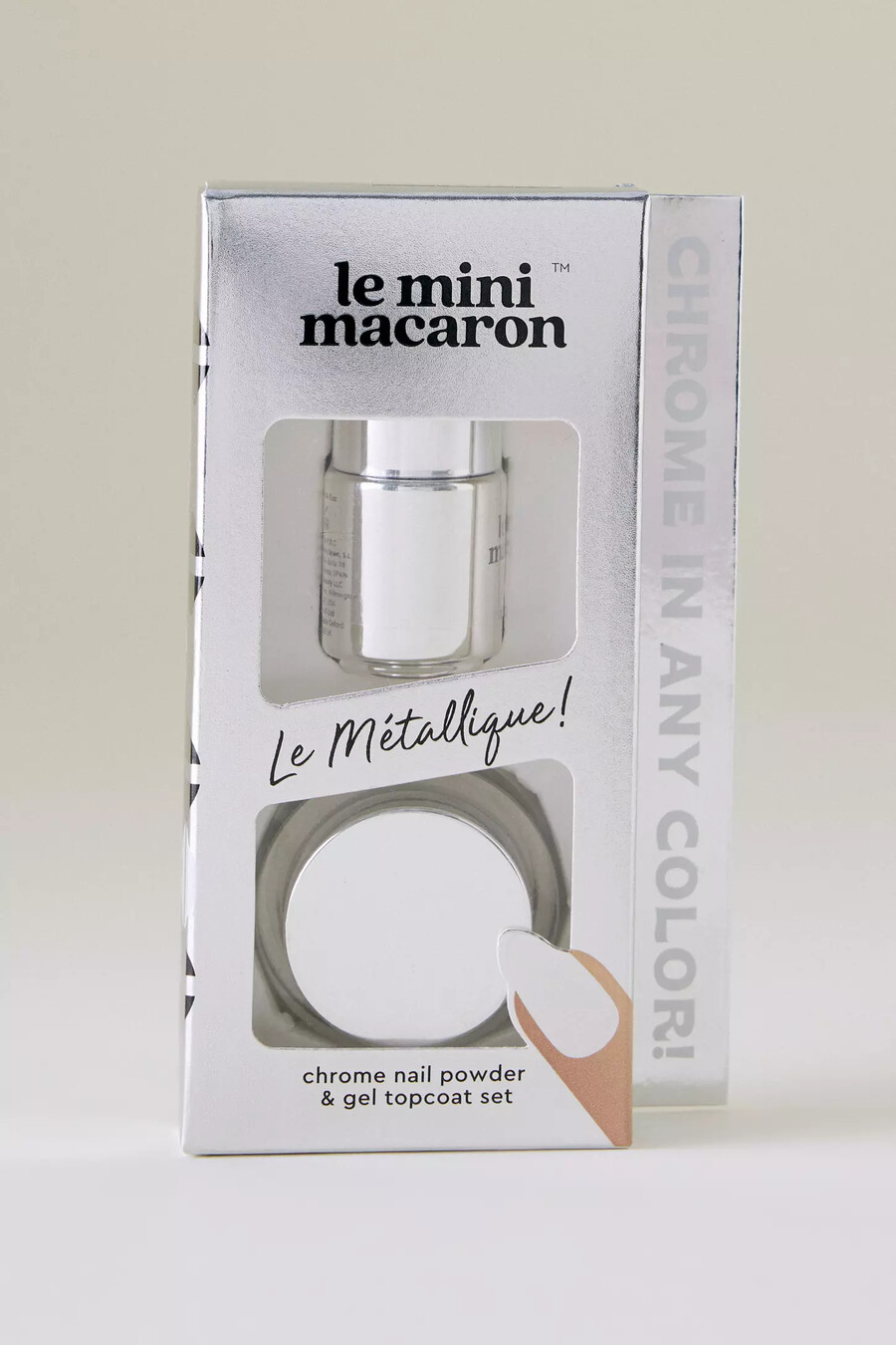 le mini macaron le métallique chrompulver-set