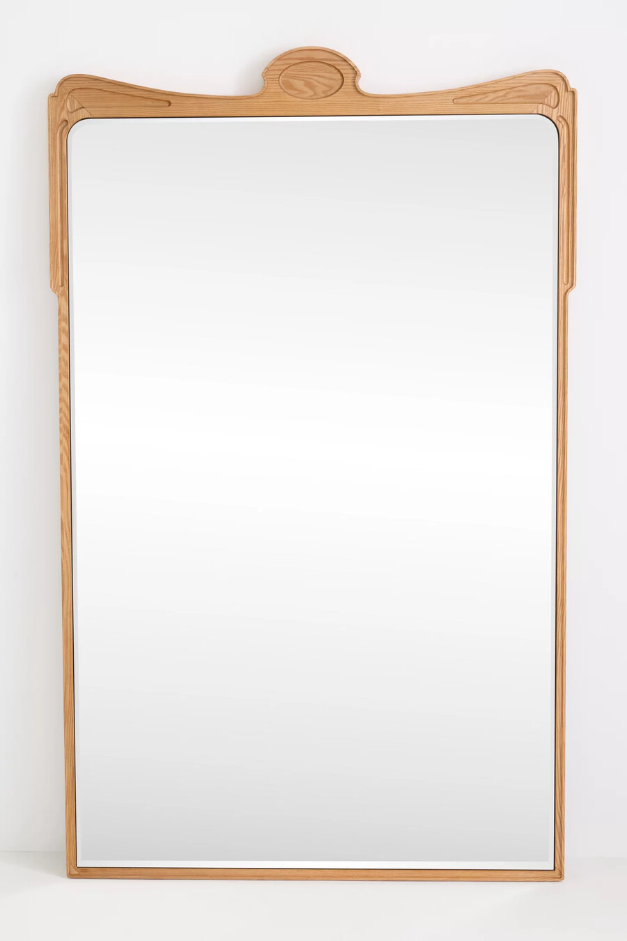 victoria wood grand floor mirror