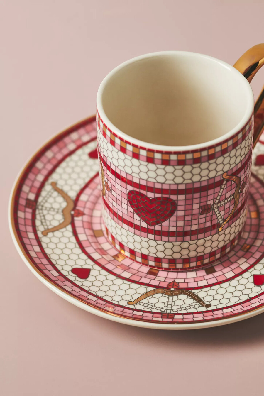 valentine bistro fliesen-espressotasse untertasse