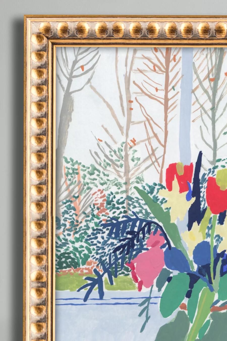 wandbild mit frühlingsblumen