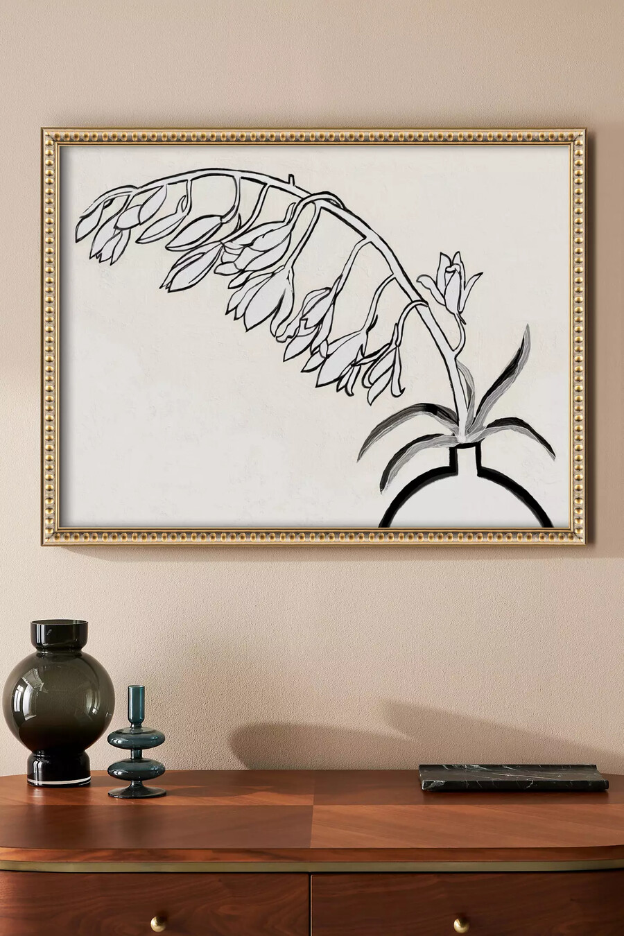 blumenwandkunst für zuhause