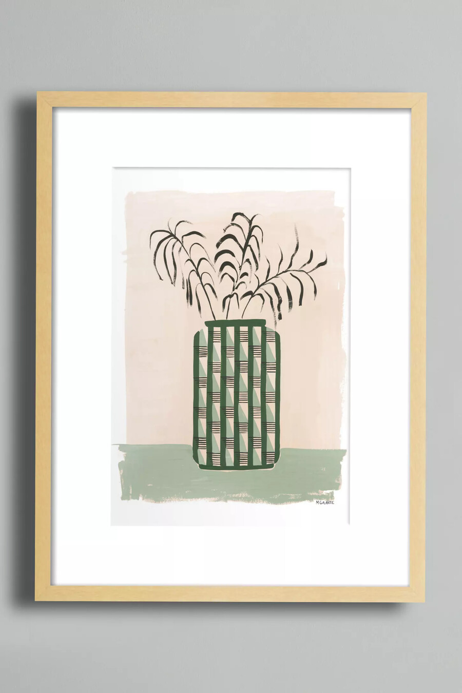 fenton vase wandkunst