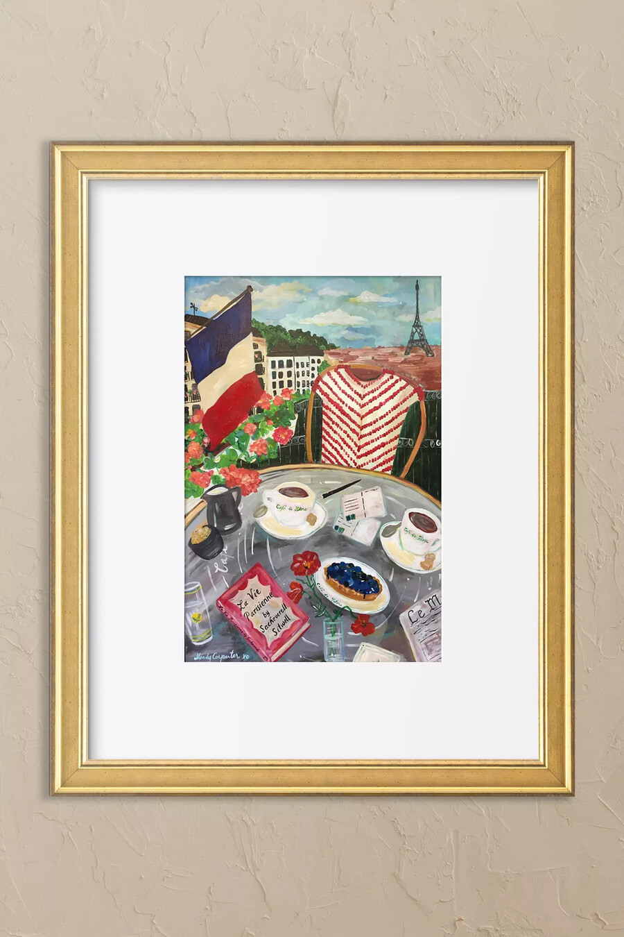 la vie parisienne gerahmte wandkunst