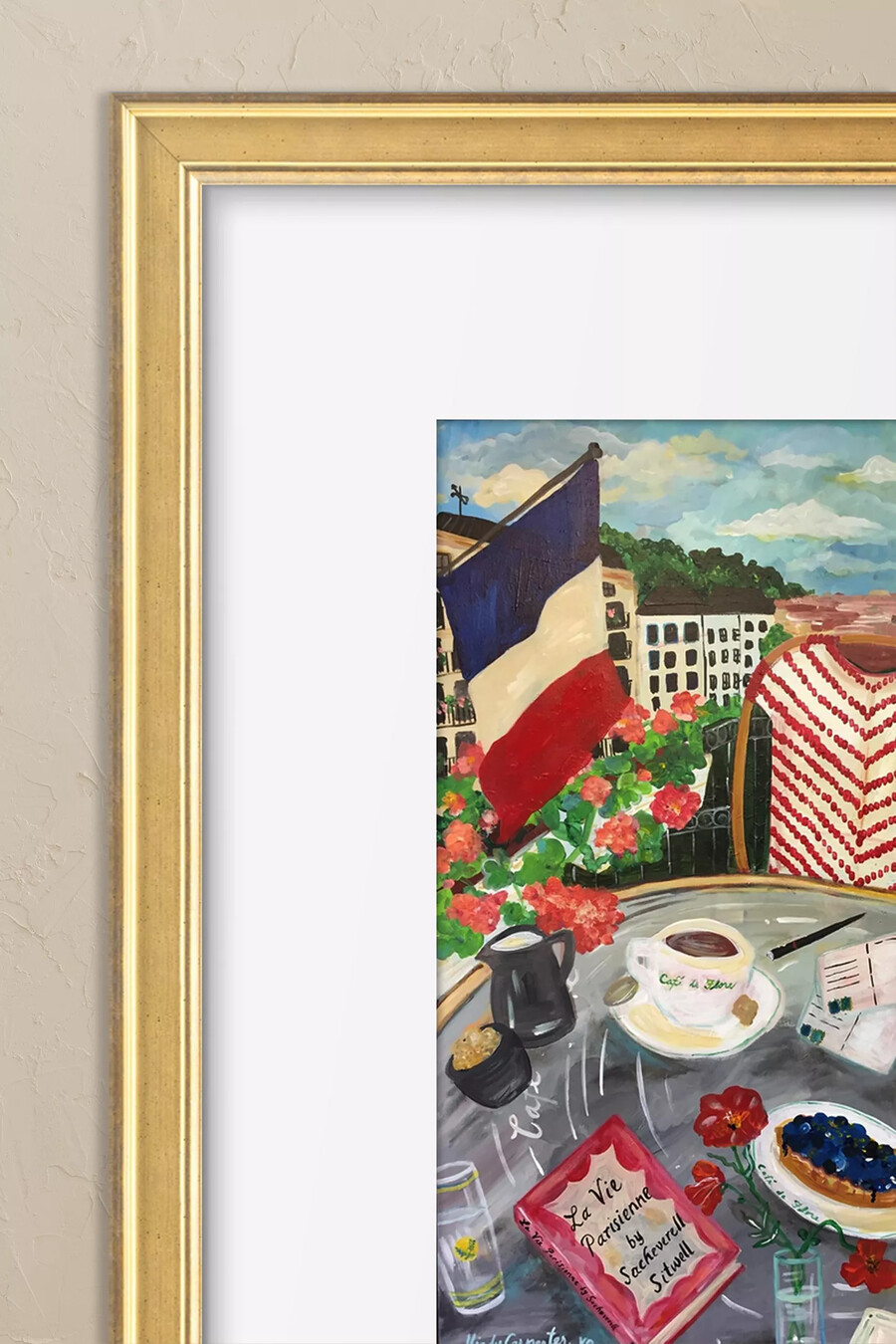 la vie parisienne gerahmte wandkunst