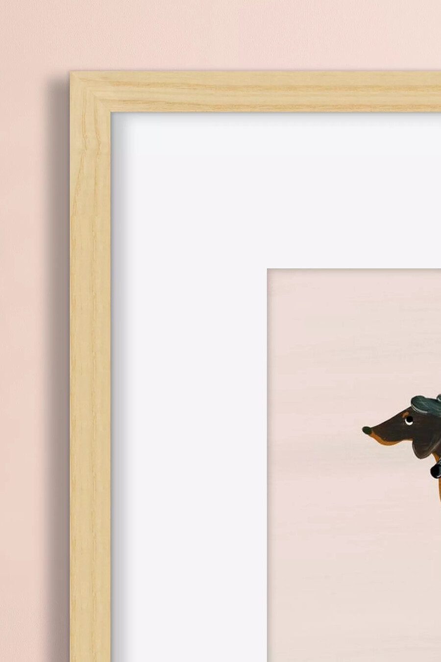 lucys freund – gerahmter kunstdruck