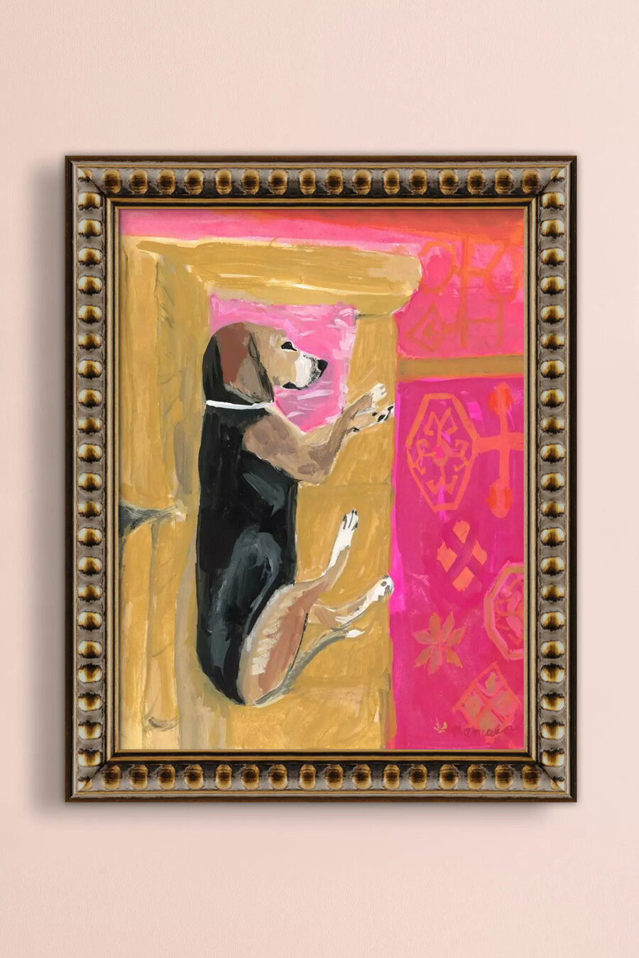 otto – steh vom sofa auf – gerahmtes wandbild