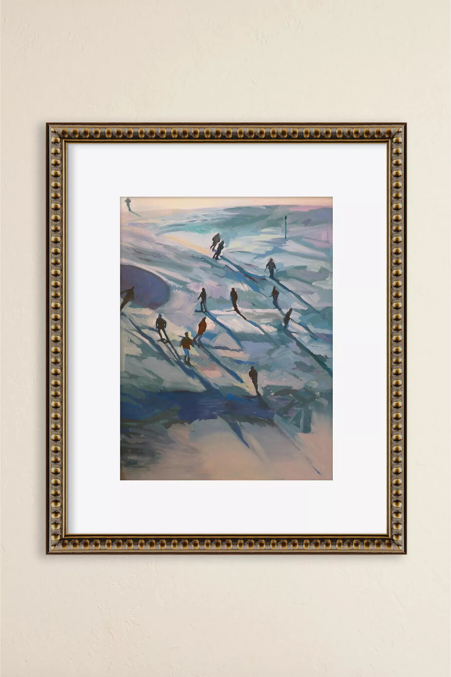 gerahmtes wandbild „abfahrt