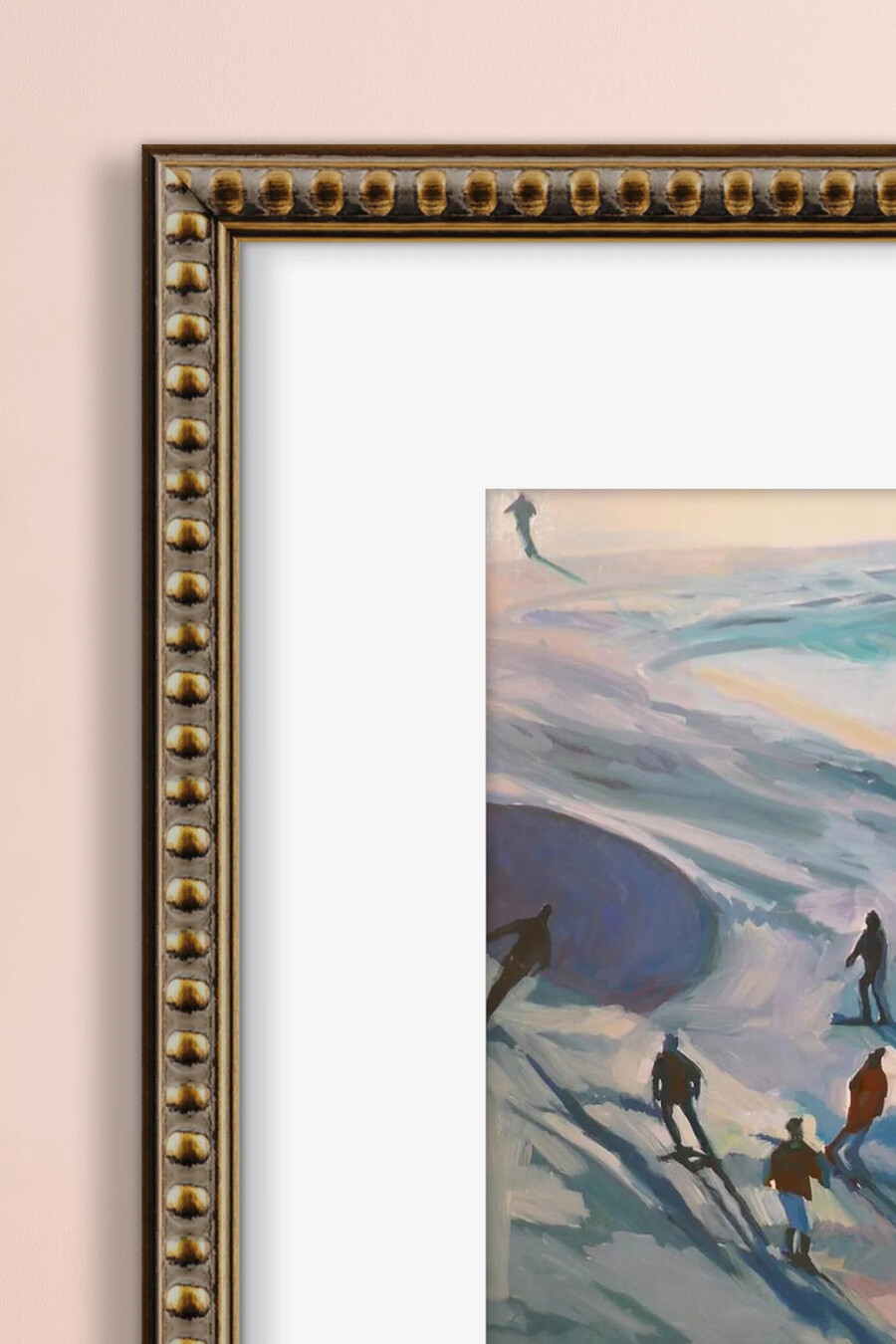 gerahmtes wandbild „abfahrt