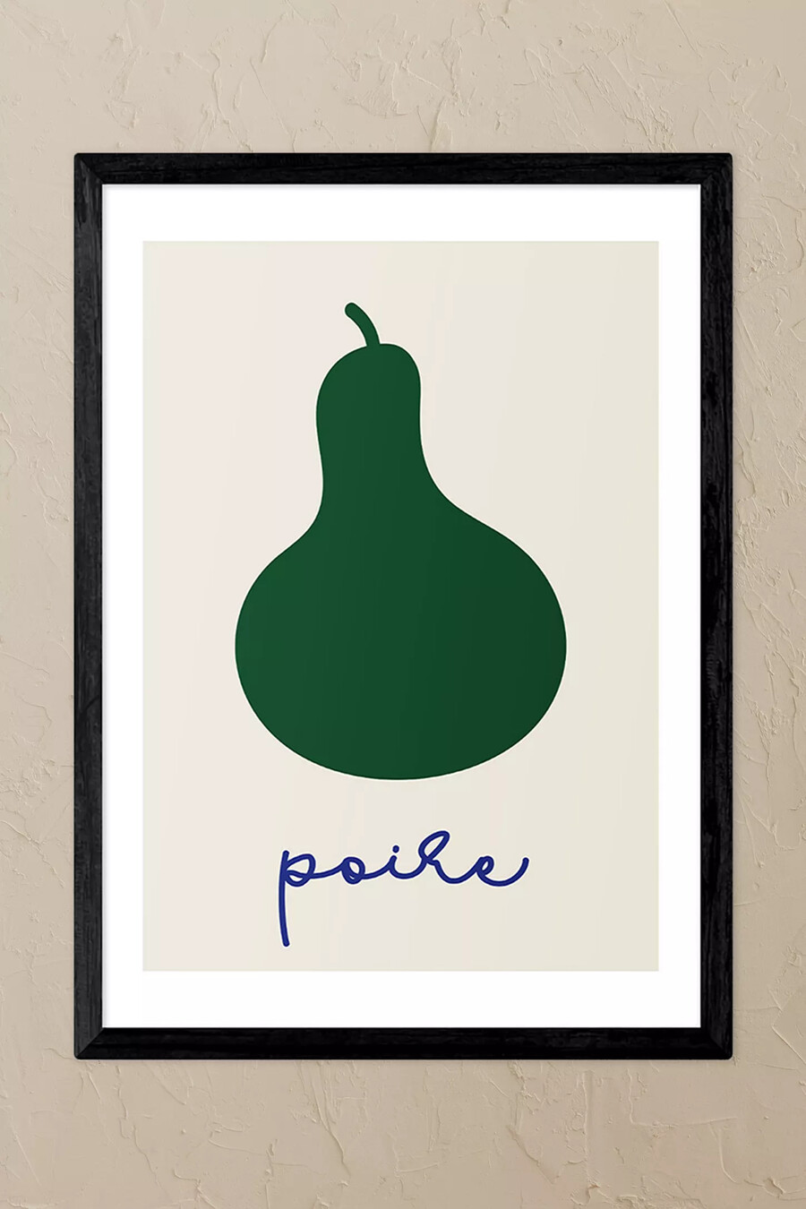 east end prints poire schwarz gerahmter kunstdruck