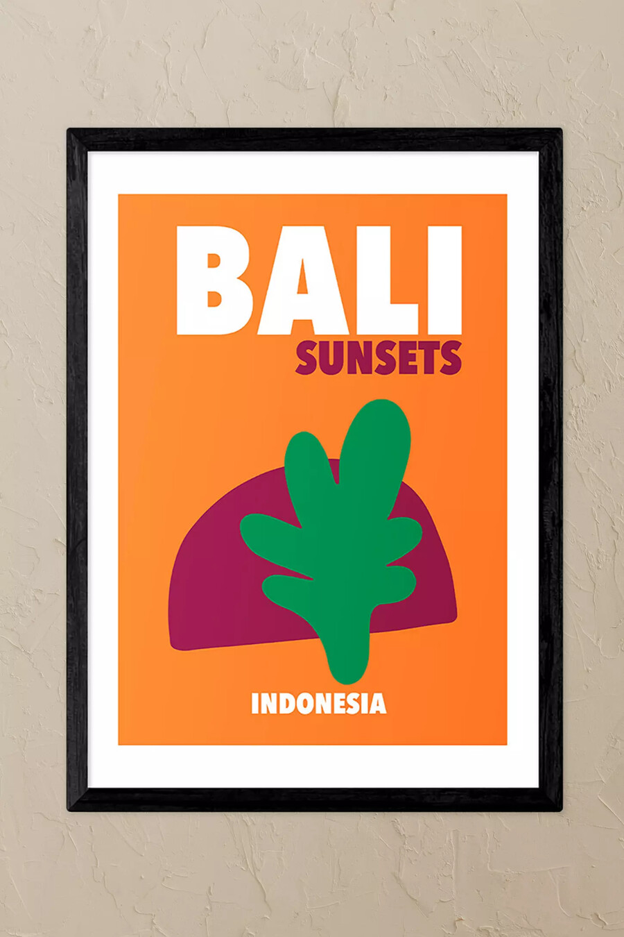 east end prints bali sonnenuntergänge indonesien schwarz gerahmter kunstdruck