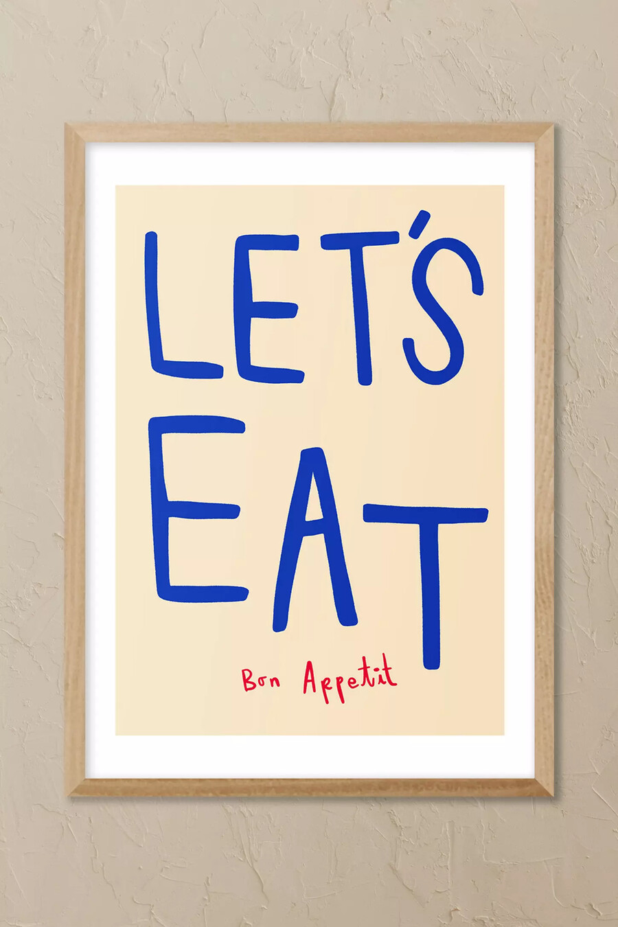 east end prints „lets eat wandbild