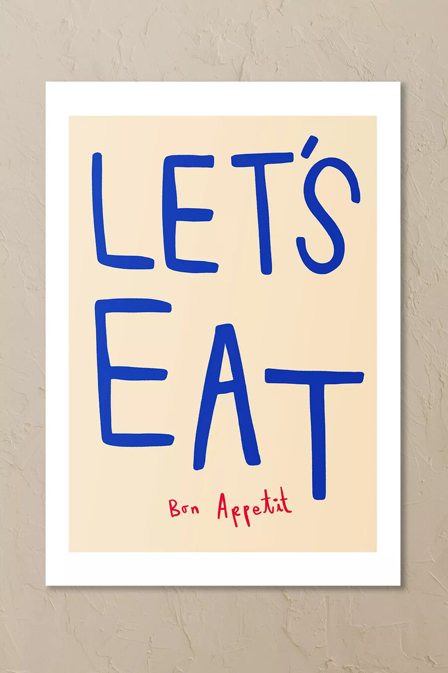 east end prints „lets eat wandbild