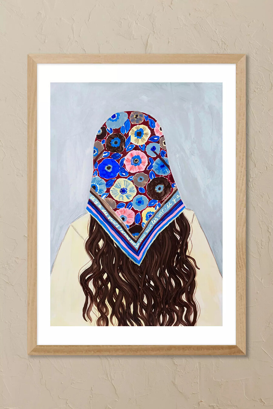 east end prints bandana girl – gerahmtes wandbild