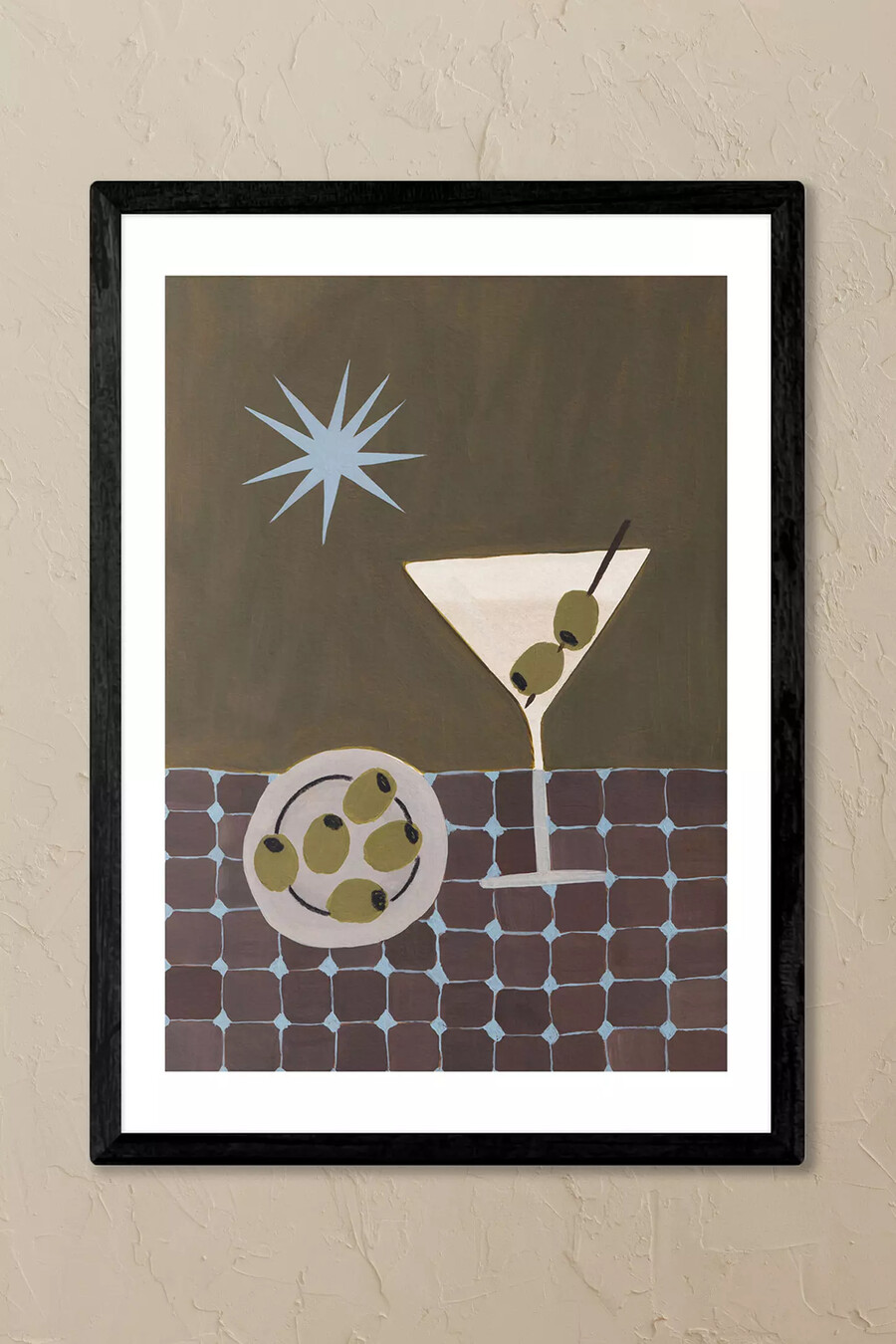 east end prints extra dirty martini gerahmter kunstdruck