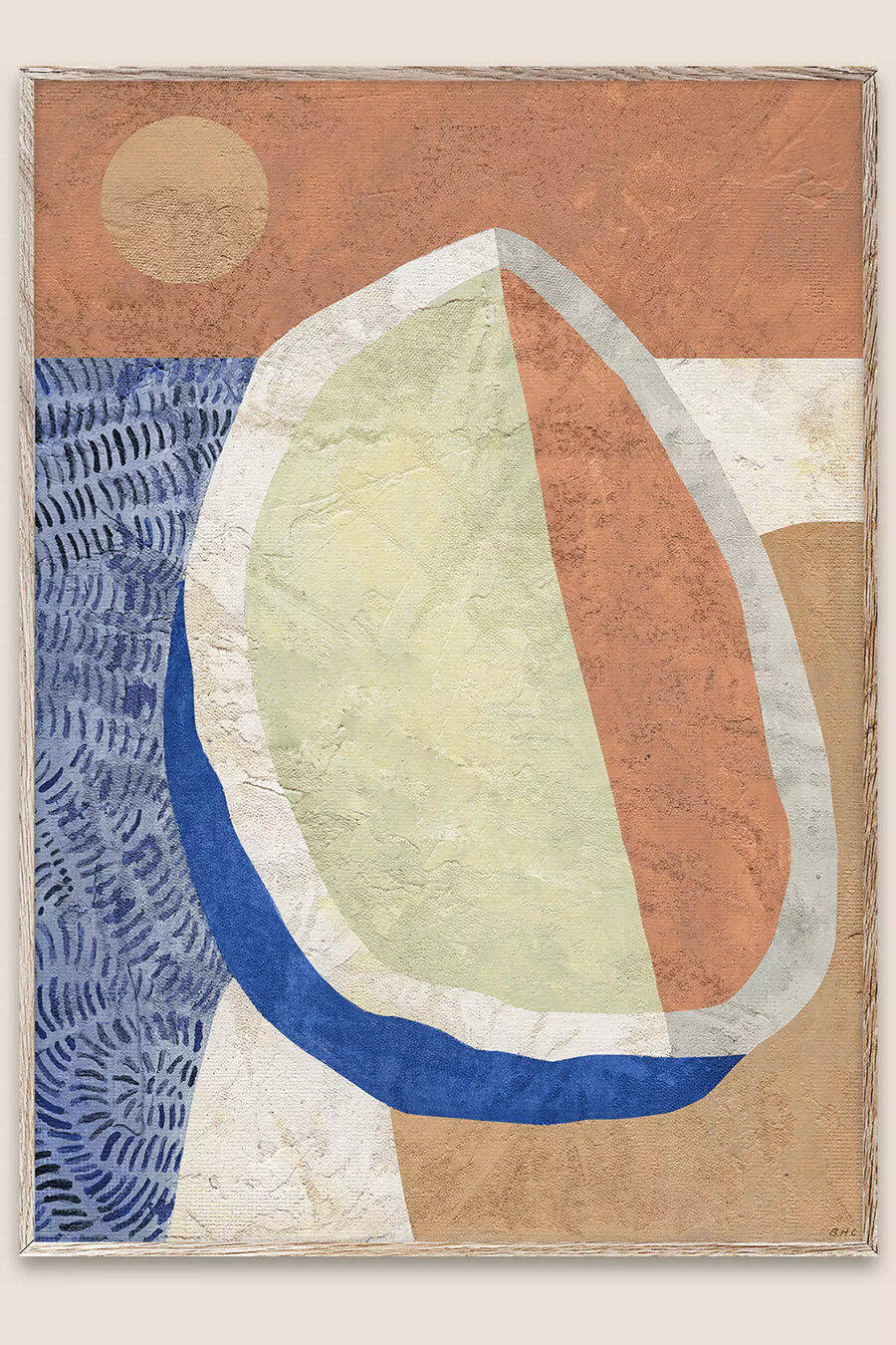 calma 02 von berenice hernandez gerahmter kunstdruck