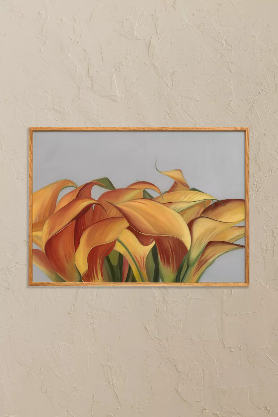 wandbild „gelbe blumen von paper collective