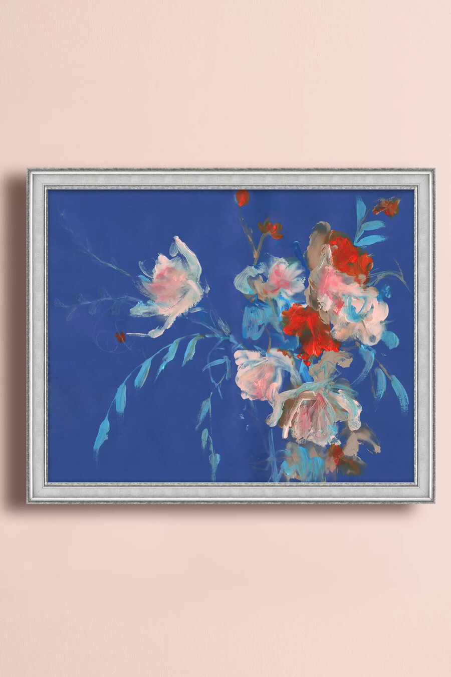 blumenstrauß auf blau