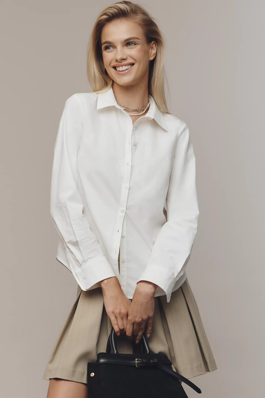 das schmal geschnittene button-down-hemd gracelyn von maeve