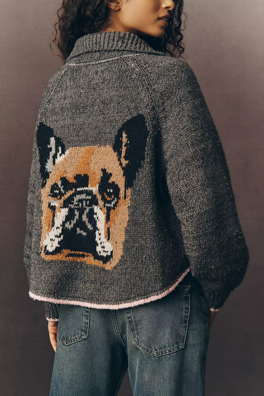 der jesse dog icon cardigan von pilcro
