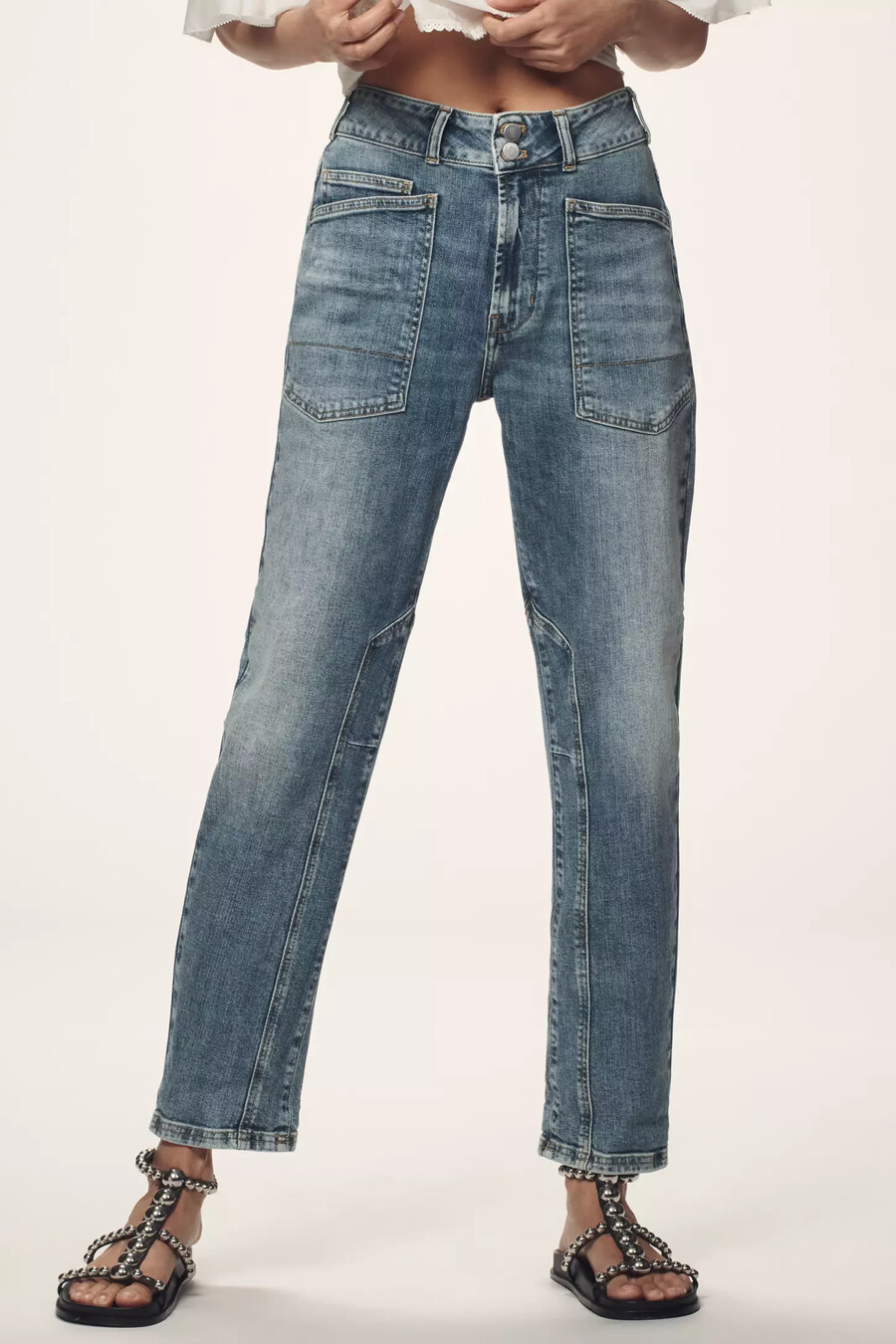 pilcro the wanderer mid-rise relaxed-leg jeans