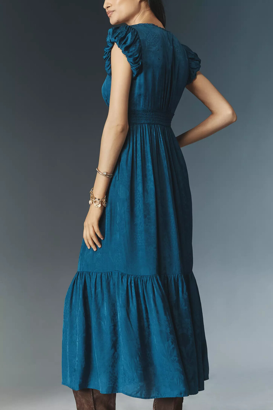 das seidige midikleid von peregrine