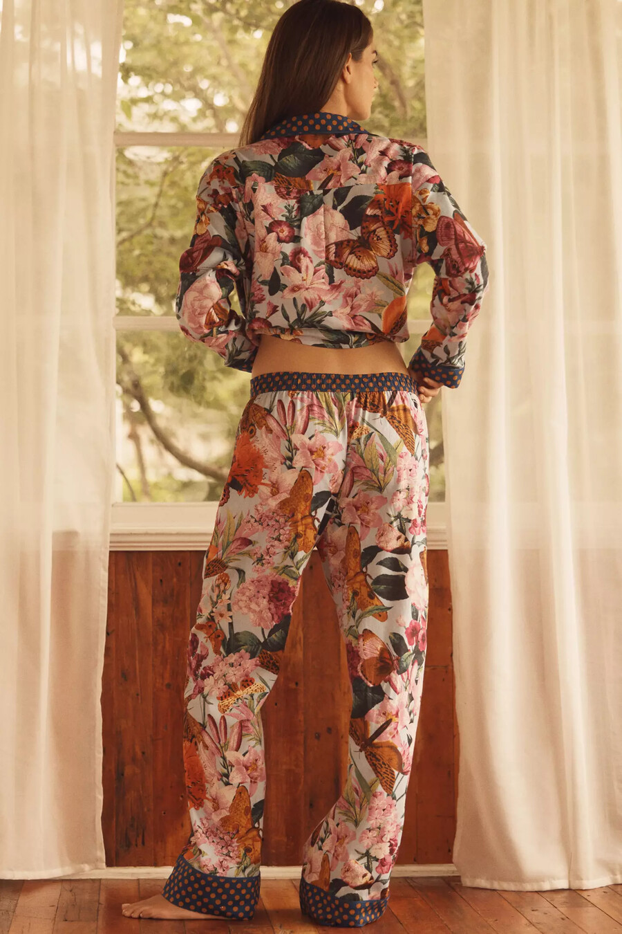 lyrebird flanell-pyjamahose