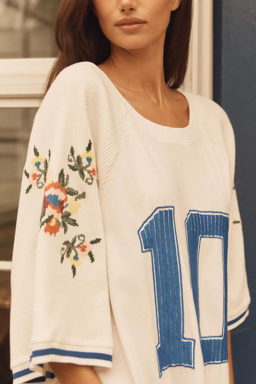 lyrebird oversized besticktes sport-t-shirt
