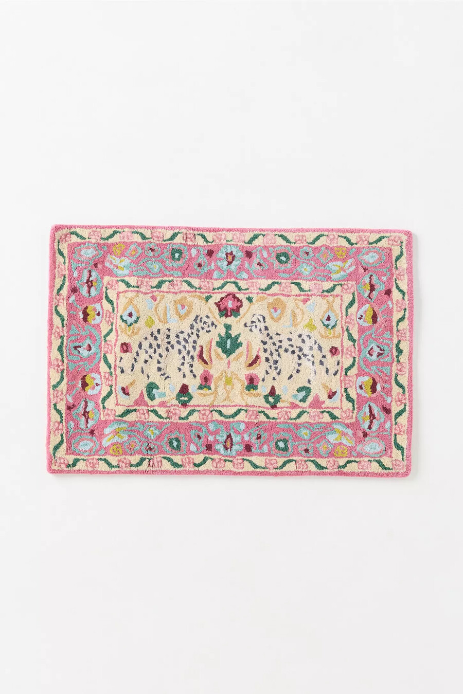 wollmischgewebe getuftet leopardenmuster