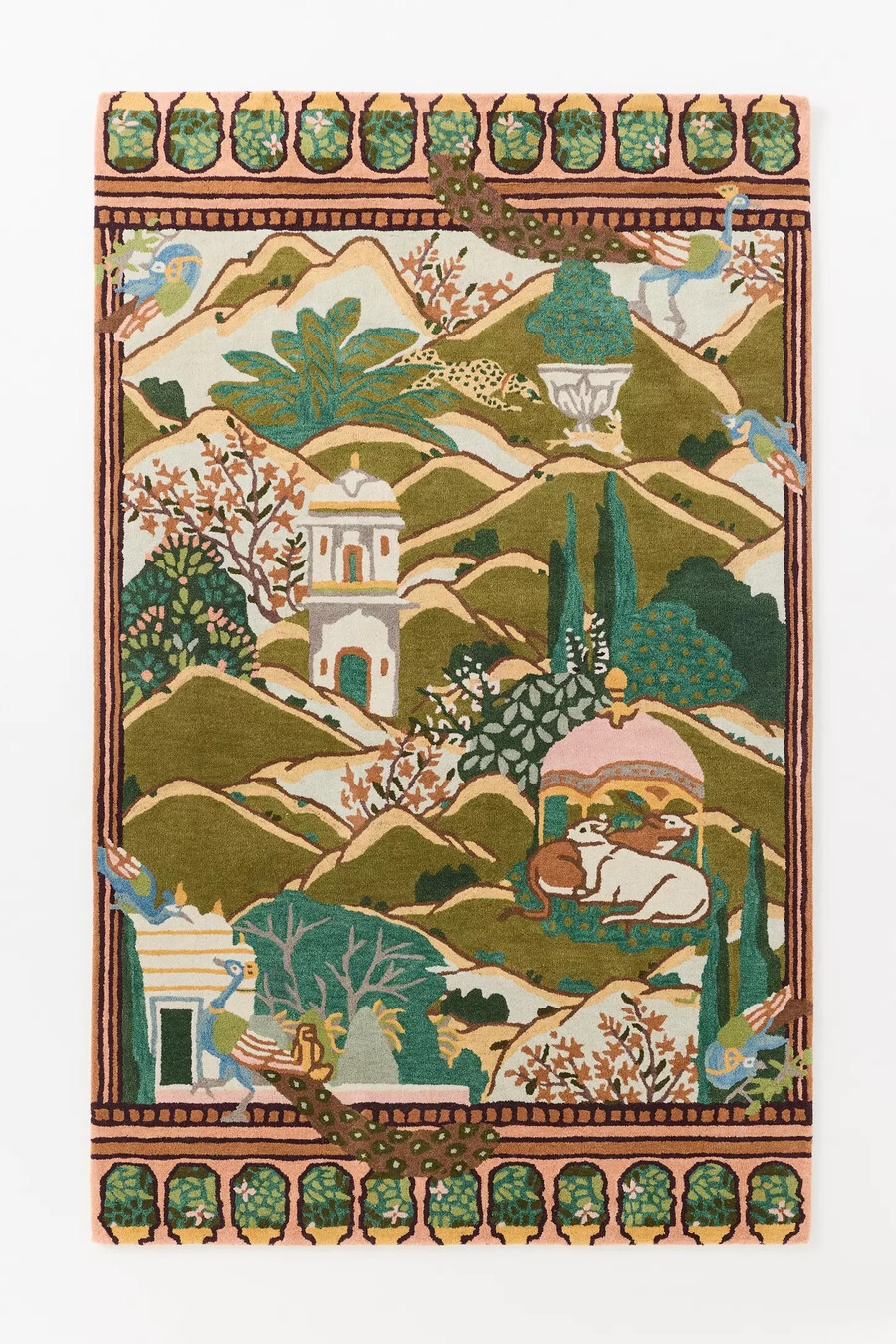 mindthegap gardens of jaipur getufteter wollteppich