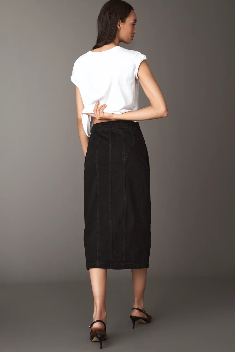 pilcro korsett-jeans-bleistiftrock