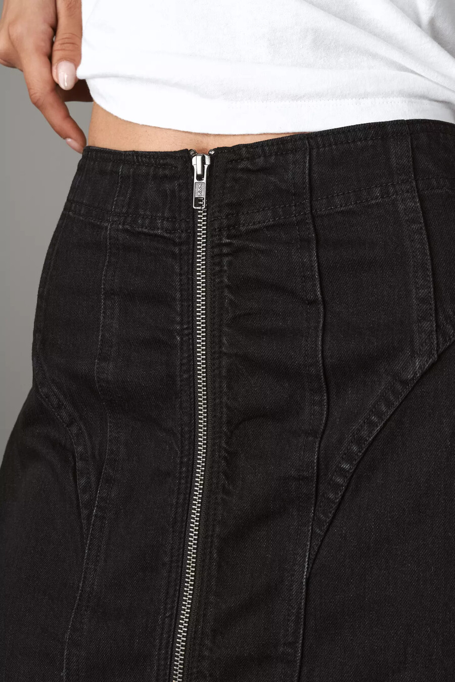 pilcro korsett-jeans-bleistiftrock