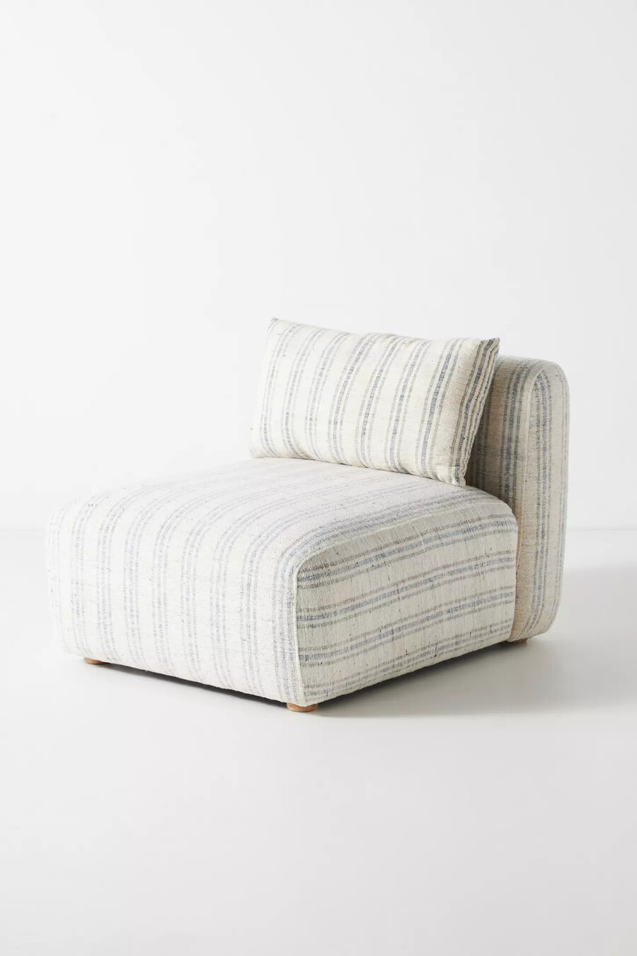 boro stripe kori modularer armloser stuhl