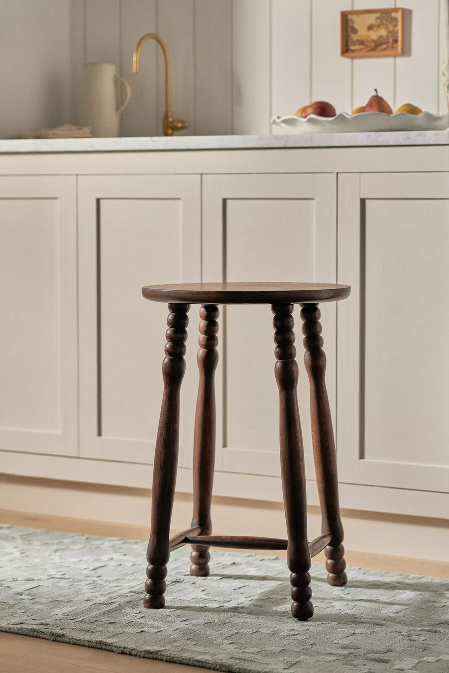 roma barhocker aus gedrechseltem holz