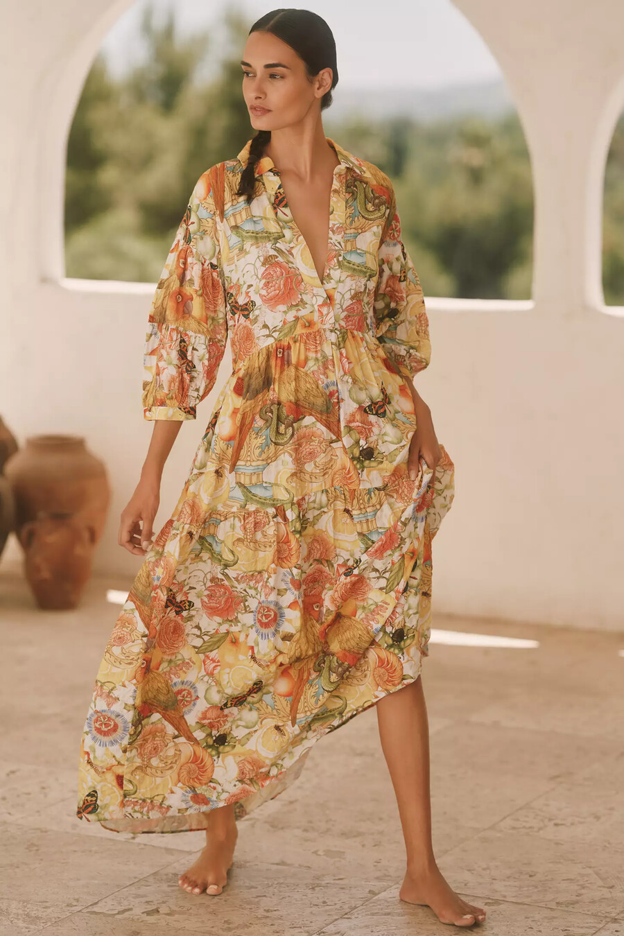 das bedruckte hemdkleid carolita von emily carter x celandine