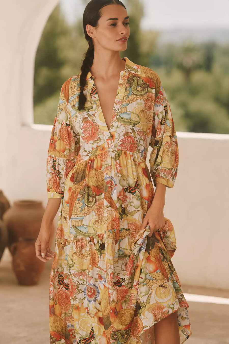das bedruckte hemdkleid carolita von emily carter x celandine