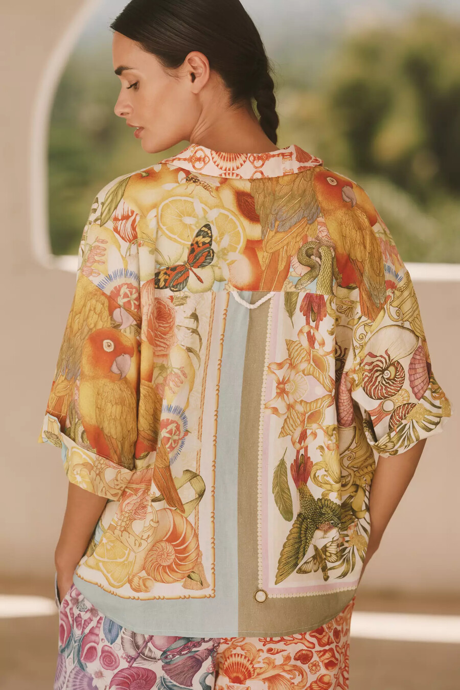 emily carter x celandine leinenhemd mit print