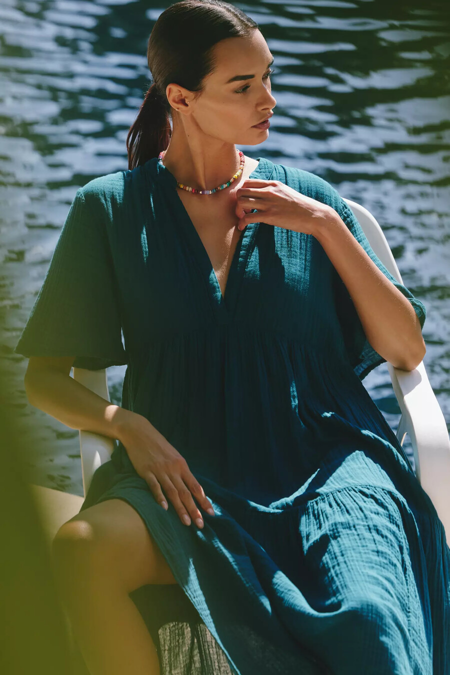 das fließende maxikleid kallie von celandine